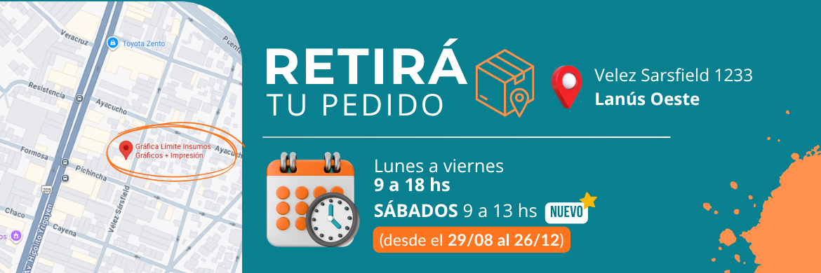 Retirá tu pedido por nuestro local en Lanus Oeste